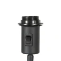 Steinhauer floor lamp STANG 1 flame E27 IP20, black dimmable