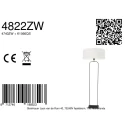 Steinhauer floor lamp STANG 1 flame E27 IP20, black dimmable