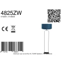 Steinhauer floor lamp STANG 1 flame E27 IP20, black dimmable