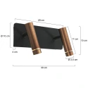 Mexlite Wandleuchte 2-fl. 