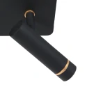 Mexlite wall luminaire LUMO 2 flames IP20, black dimmable