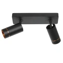 ceiling luminaire DOWNLUME 2 flames GU10 IP20, black dimmable