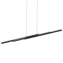 pendant luminaire BANDE 4 flames IP20, black dimmable