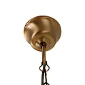 Steinhauer Steinhauer Pendant luminaire PIMPERNEL, 4 flames, glass, bronze