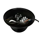 Steinhauer Pendelleuchte PIMPERNEL 4-flammig, 4xE14, IP20, dimmbar, schwarz, rauch