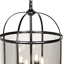 Steinhauer Pendelleuchte PIMPERNEL 4-flammig, 4xE14, IP20, dimmbar, schwarz, rauch