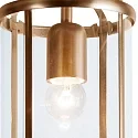Steinhauer Deckenleuchte PIMPERNEL, Ø 16cm, E27, bronze gebürstet / Glas klar