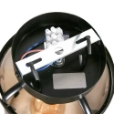 Steinhauer ceiling luminaire PIMPERNEL E27 IP20, black dimmable