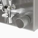Wandleuchte SPRING mit Scheren-Armatur, E27, mit Euro-Steckerkabel + Schalter + Drehdimmer, verstellbar, schwarz matt