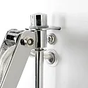 Steinhauer Wandleuchte SPRING mit Scheren-Armatur, E27, mit Euro-Steckerkabel + Schalter + Drehdimmer, verstellbar, weiß matt