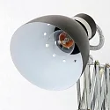 Steinhauer Wandleuchte SPRING mit Scheren-Armatur, E27, mit Euro-Steckerkabel + Schalter + Drehdimmer, verstellbar, schwarz matt