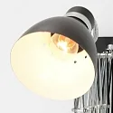Steinhauer Wandleuchte SPRING mit Scheren-Armatur, E27, mit Euro-Steckerkabel + Schalter + Drehdimmer, verstellbar, schwarz matt