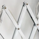 Steinhauer Wandleuchte SPRING mit Scheren-Armatur, E27, mit Euro-Steckerkabel + Schalter + Drehdimmer, verstellbar, schwarz matt