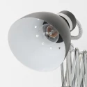Steinhauer Wandleuchte SPRING mit Scheren-Armatur, E27, mit Euro-Steckerkabel + Schalter + Drehdimmer, verstellbar, schwarz matt