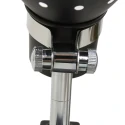 Klemmleuchte SPRING, E27, Euro-Steckerkabel mit Schnurschalter, dreh- und neigbar, schwarz matt / Details chrom