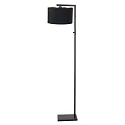 floor lamp STANG down, with switch, with shade, with plug E27 IP20, black matt dimmable