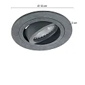Einbauleuchte PÉLITE SPOT, IP20, rund, Ø 10cm, GU10 max. 40W,  schwenkbar