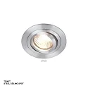 Steinhauer Einbauleuchte PÉLITE SPOT, IP20, rund, Ø 10cm, GU10 max. 40W,  schwenkbar, stahl gebürstet