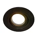 Steinhauer Einbauleuchte PÉLITE SPOT, IP20, rund, Ø 10cm, GU10 max. 40W,  schwenkbar, schwarz matt