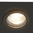 Steinhauer recessed luminaire PÉLITE SPOT swivelling, square GU10 IP20, black matt dimmable