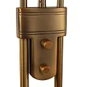 Mexlite LED Deckenfluter BIRON, Leseleuchte mit Flexarm, 23+6W 2700K 2000+650lm, Drehdimmer, bronze / Abdeckung matt