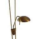 Mexlite LED Deckenfluter BIRON, Leseleuchte mit Flexarm, 23+6W 2700K 2000+650lm, Drehdimmer, bronze / Abdeckung matt
