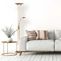 Mexlite Mexlite Floor lamp BIRON, 2 flames, bronze