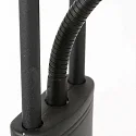 LED Deckenfluter BIRON, Leseleuchte mit Flexarm, 23+6W 2700K 2000+650lm, Drehdimmer