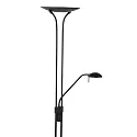 LED Deckenfluter BIRON, Leseleuchte mit Flexarm, 23+6W 2700K 2000+650lm, Drehdimmer