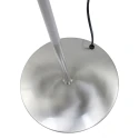 Mexlite LED Stehleuchte BIRON, mit Flex-Arm, 8W 27000K 650lm, mit Push-Dimmer, stahl gebürstet / Abdeckung matt