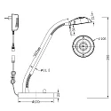 LED Tischleuchte BIRON, mit Flex-Arm, 8W 27000K 650lm, mit Dreh-Dimmer
