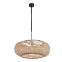 Pendelleuchte SPARKLED LIGHT - IKARO, Ø 60cm, E27,  mit Korbschirm, buche natur