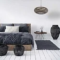 Pendelleuchte SPARKLED LIGHT - IKARO, Ø 60cm, E27,  mit Korbschirm
