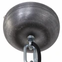 Pendelleuchte BIKKEL, Ø 42cm, E27 max. 60W, Abdeckung satiniert / Metall-schirm, braun gescheckt