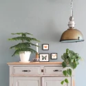 Steinhauer pendant luminaire BIKKEL - Ø 42CM 1 flame, medium E27 IP20, brown, pied dimmable