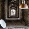 Steinhauer pendant luminaire BIKKEL - Ø 42CM 1 flame, medium E27 IP20, brown, pied dimmable