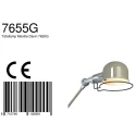 Mexlite Table lamp DAVIN, 1 flame, reflector, black