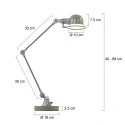 Mexlite Table lamp DAVIN, 1 flame, reflector, black