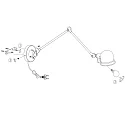 Mexlite Mexlite Wall luminaire DAVIN, 1 flame, reflector, green