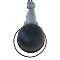 Mexlite Mexlite Wall luminaire DAVIN, 1 flame, reflector, black