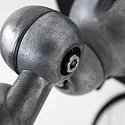 Mexlite Wandleuchte DAVIN, E14, mit Euro-Stecker + Schalter am Wandanschluss, dreh- und neigbar, schwarz matt / innen weiß