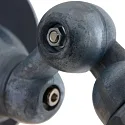 Mexlite Wandleuchte DAVIN, E14, mit Euro-Stecker + Schalter am Wandanschluss, dreh- und neigbar, schwarz matt / innen weiß