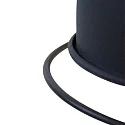 Mexlite Wandleuchte DAVIN, E14, mit Euro-Stecker + Schalter am Wandanschluss, dreh- und neigbar, schwarz matt / innen weiß