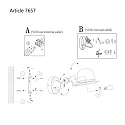 Mexlite Wandleuchte DAVIN, E14, mit Euro-Stecker + Schalter am Wandanschluss, dreh- und neigbar, schwarz matt / innen weiß