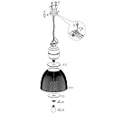 anne light & home AN Pendant luminaire CLEARVOYAND, 1 flame, transparent