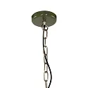 anne light & home Pendelleuchte FRISK, Ø 50cm, E27, Metall, grün glänzend / innen weiß