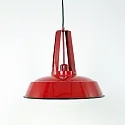 Mexlite Pendelleuchte EDEN, Ø 42cm, E27, mit Textilkabel, signalrot