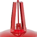 Mexlite Pendelleuchte EDEN, Ø 42cm, E27, mit Textilkabel, signalrot