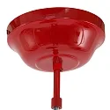 Mexlite Pendelleuchte EDEN, Ø 42cm, E27, mit Textilkabel, signalrot