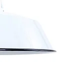 Mexlite Pendelleuchte EDEN, Ø 42cm, E27, mit Textilkabel, weiß glänzend